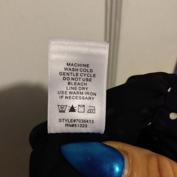 CeCe by Cynthia Steffe Polka Dot Midi Skirt Sz 12 Black & White - Picture 6 of 11